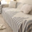 Housse de canapé double taille 7AA en chenille confortable toutes saisons 1