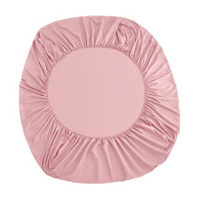 Lenzuolo con angoli elasticizzati rosa a tasca profonda per letto matrimoniale, 54,3x74,8x11,8 pollici
