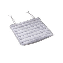 Cuscino sottile per sedia con lacci, 40x40 cm.