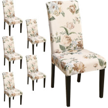 Stretch-Stuhlhussen Parsons mit Blumenmuster, 6er-Pack