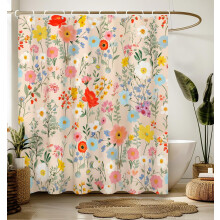 Boho Modern Duschvorhang, wasserdicht, 183 x 183 cm