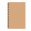 A5Soft Cover Λευκό Τετράδιο Καφέ Kraft Paper 1