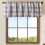 WOSIBO Buffalo Check Valances White Grey 2-Pack 16x56 Inch 1