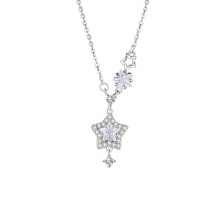 Sternkette aus Sterlingsilber für Damen mit Zirkonia