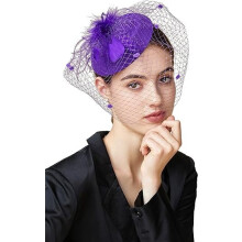 Chapeau bibi style vintage, chapeau pillbox, coiffe de cocktail avec