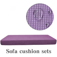 Housse de coussin imperméable pour canapé, motif à carreaux violet clair, taille XL