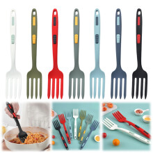 Fourchette et fouet de cuisine en silicone résistants à la chaleur et compatibles lave-vaisselle