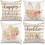 Housses de coussin de Pâques beiges 45 x 45 cm (lot de 4) 1