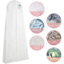 Housse de rangement pour robe de mariée longue