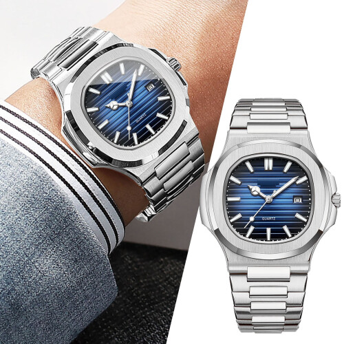 Automatic Mechanical Watch and Korean Quartz Watch for Men