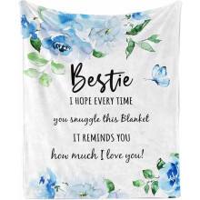 Couverture d'anniversaire pour tante 76 x 102 cm, cadeau unique pour nièce/neveu