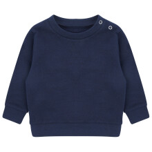 (0-6 Months, Navy) Larkwood Baby Sustainable Sweatshirt