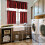 Semi Sheer Kitchen Curtains Set Buffalo Plaid Black Red 3 6
