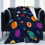 Παιδική Κουβέρτα Space Throw Λούτρινη Fleece Σκούρο Μπλε 40x50 Ίντσες 1