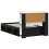 VidaXL vidaXL Bed Frame with Storage Black 90 x 190 cm Engineered Wood 4