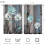Teal Daisy Floral Kitchen Curtains Rustic Brown Wooden 2 3