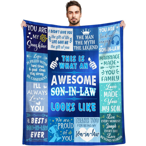 Coperta regalo per il genero, 60x50 pollici