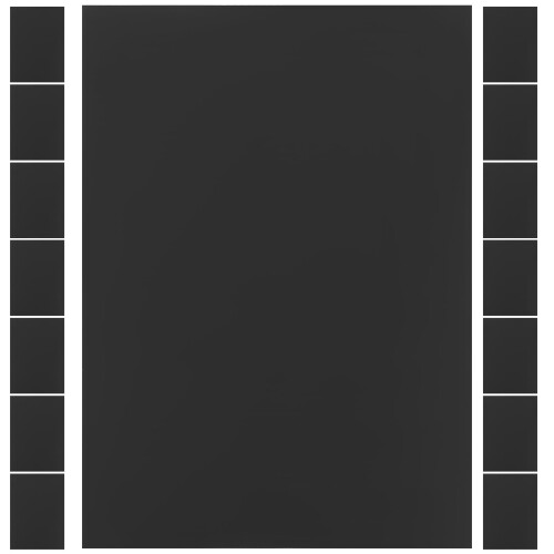 Papier cartonné noir pour loisirs créatifs - 20 feuilles