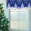 Christmas Snowflake Valance Blue White 54x18 in 5