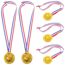 Kids Pretend Gold Medals for Parties and Birthdays 5 pcs