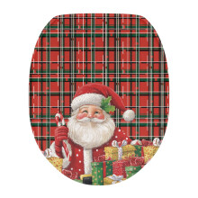 Copriwater di Babbo Natale per sedili ovali allungati