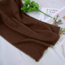 Couverture en flanelle marron uni 50 x 70 cm