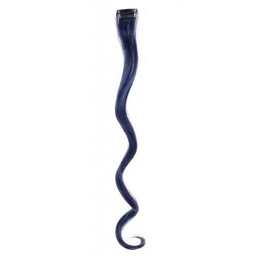 Navy Blue Wavy Clip-In Hair Extensions 12-Pack