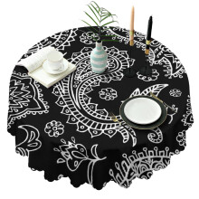 Nappe ronde Ă motif cachemire floral vintage 152 cm (60 pouces)
