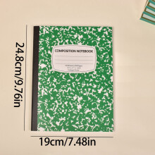 Green Marble Snowflake Notebook American Style 200 Pages