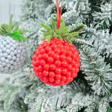 Pendentif de Noël en plastique transparent mini