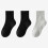 Kinder-Sportsocken aus Baumwolle, 3er-Pack, einfarbig 1