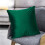 Green Velvet Throw Pillow 45x45cm Polyester with Insert 4