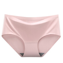 Women's Ice Silk Seamless Panties Mid-Rise 1 Pack