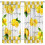 Yellow Lemon Kitchen Curtains Vintage Retro Checkered 2 2