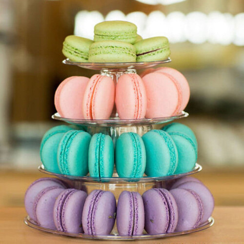 Round Macaroon Tower Stand 4 Tiers