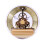 86mm Quartz Clock Movement with Roman Numerals Gold 1