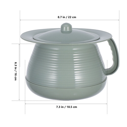 MLINS Urinal Basin Potty with Lid 1 Set 1