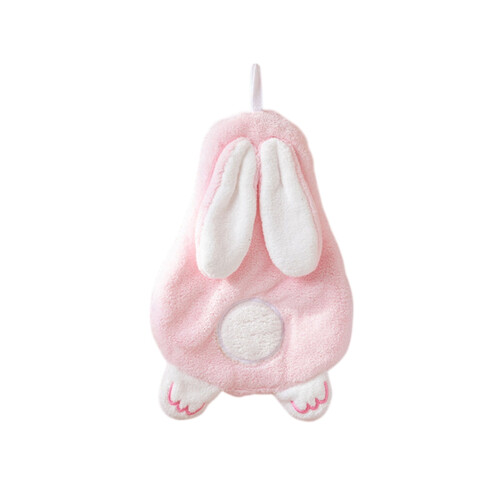 Rabbit Hand Towel Cartoon Easter Design Fleece 1 Pack 1