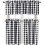 Semi Sheer Kitchen Curtains Set Black White 3 Piece 2