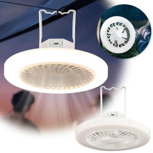 Ventilatore da campeggio con luce, mini ventilatore silenzioso portatile ricaricabile tramite USB con