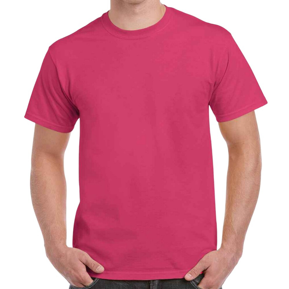 Gildan (3Xl, Heliconia) Adults Unisex Heavy Cotton T Shirt