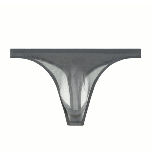 Herren-Slip mit niedrigem Bund und Beutel, transparentes Material, String-Stil