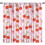 Bow Curtains Retro Pink Cherry Print 42x54 inch 1