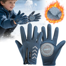 Winter Gloves Fleece-Lined Water-Resistant Anti-Slip