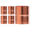 Copper Pipe Coupler Direct Connector Kit 5 pcs 7