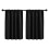 Blackout Thermal Curtains Black 2 pcs 36x30 in 8