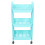 Movable Rolling Organizer Rack 3-Tier Multi-Purpose Shelf 4
