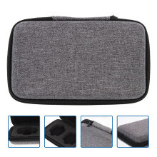 Microphone Storage Bag with USB Cable Holder Grey 13.8x9.8