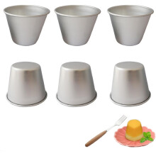 Moule à popovers en aluminium (lot de 6) pour œufs, tartes et brownies