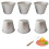 6er-Packung Aluminium-Popover-Form für Eier, Kuchen und Brownies 1